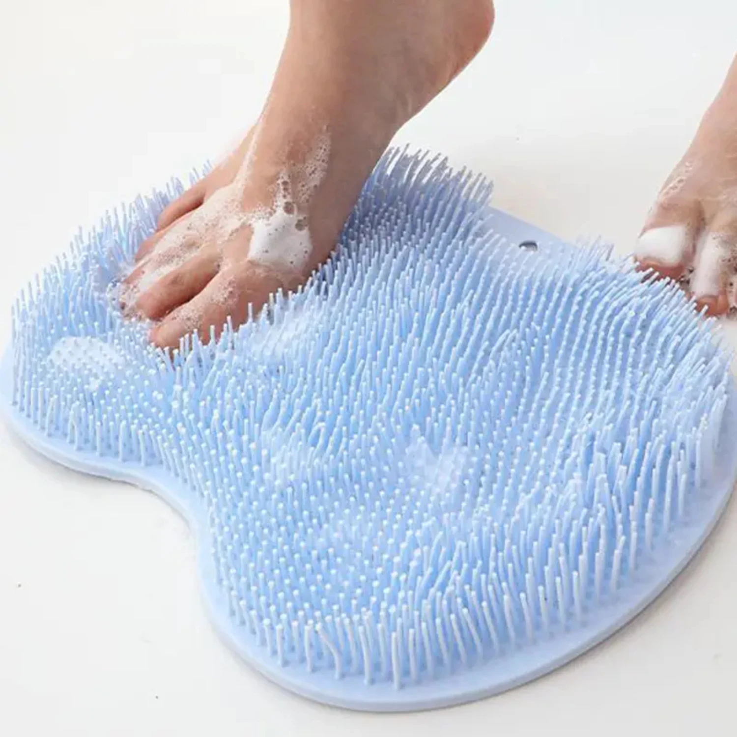 Exfoliating Back Wash Pad for Bath, 11.8in Long, Soft Bath Wash Pad for Gentle Scrubbing, Effective Bathroom Back Scrubber for C