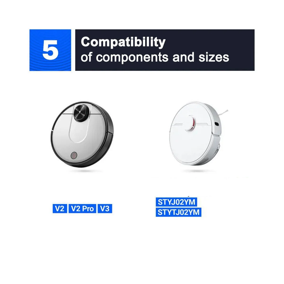 แผ่นกรอง HEPA สำหรับหุ่นยนต์ดูดฝุ่นม็อบ2S 3C Mi ชิ้นส่วนอะไหล่ไม้ถูพื้นทำความสะอาด STYJ02YM XMSTJQR2S