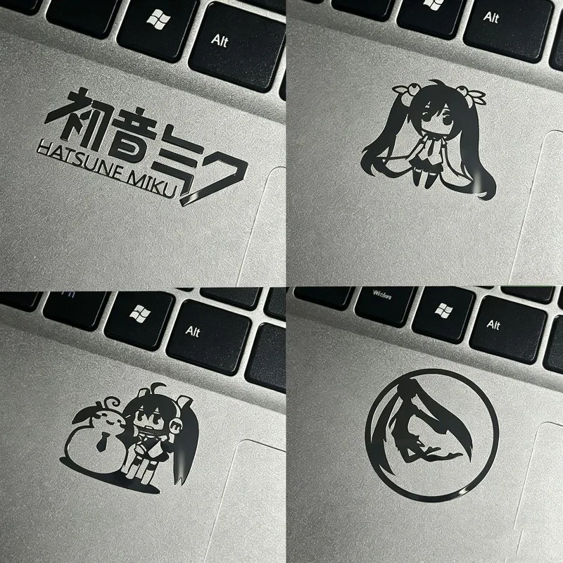 初音ミクアニメ周辺機器メタルステッカーパーソナライズされた防水ステッカー携帯電話ヘッドフォンラップトップ装飾ギフト