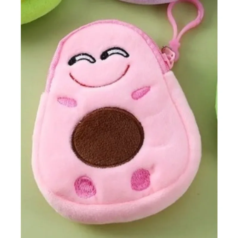 Avocado Plush Wallet Kawaii Cute Key Bag Small Coin Purse Women Girls Mini Handbag image 5