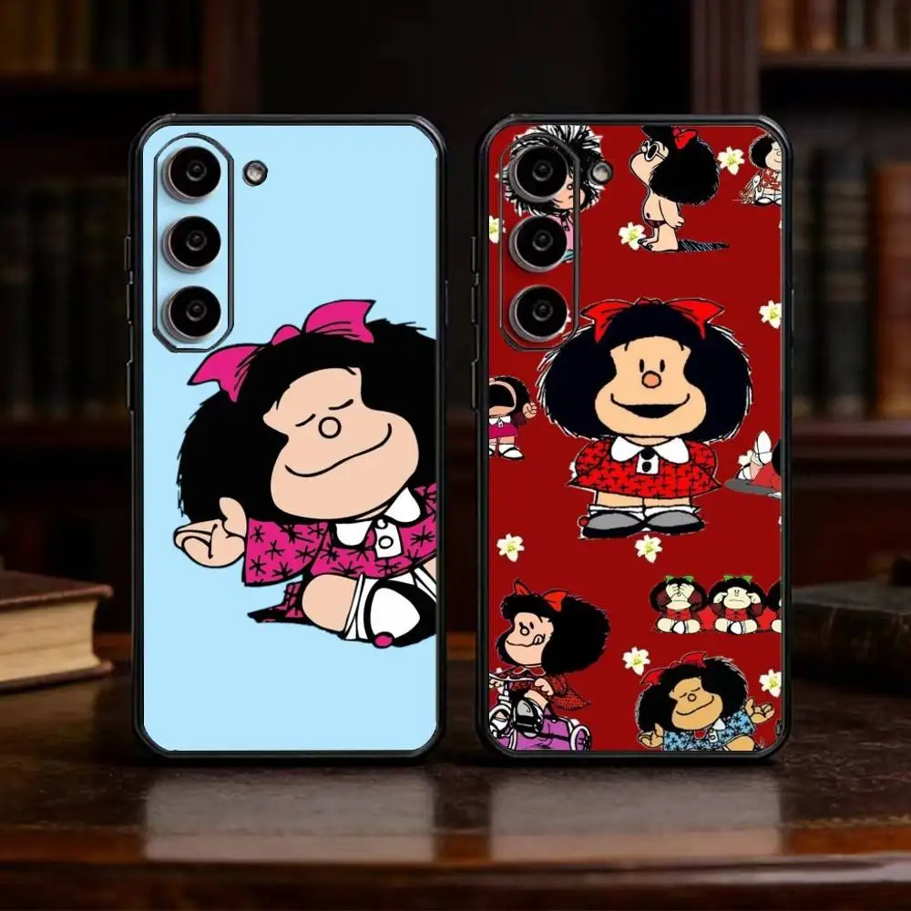 Hot Mafalda Phone Case For Samsung Galaxy A13,21s,22,31,32,52,53,71,72,73,Soft Black Cover