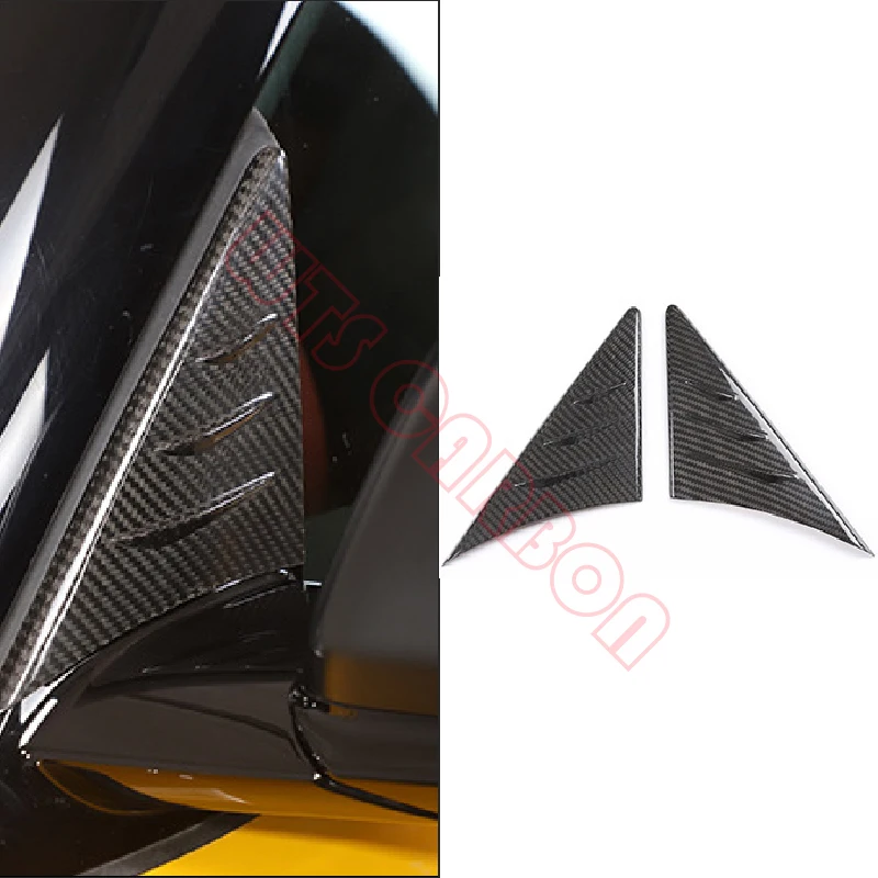 For Toyata Supra GR A90 A91 2019up Real Dry Carbon Fiber Anti-Buffeting Wind Deflector Trim Cover