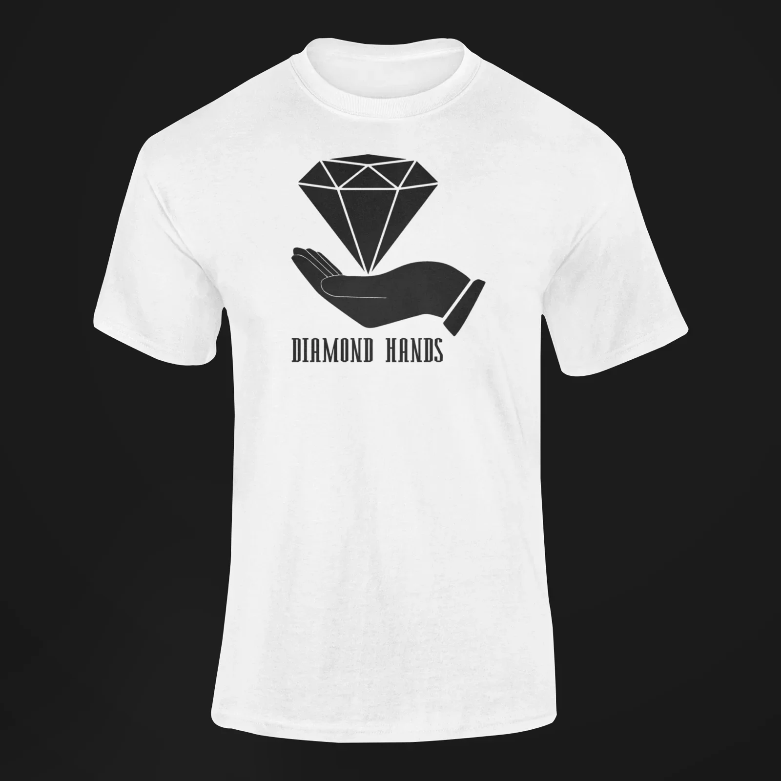 Men's Women's Diamond Hands T Shirt | HODL Stonks Stocks Funny | S-5XL Tee