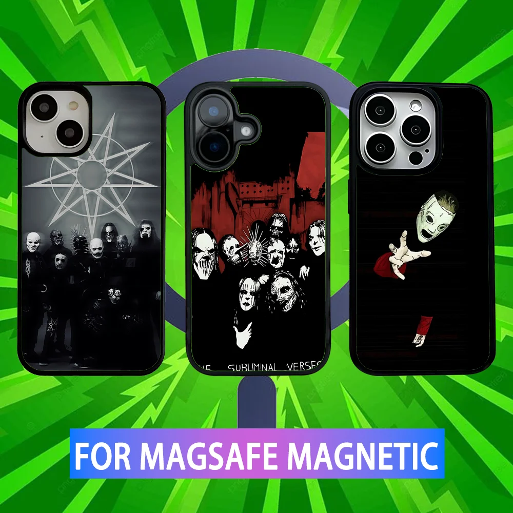

Band S-Slip-knotes Albums Phone Case For iPhone 16,15,14,13,12,11,Pro,Max,Plus,Mini,SE New Magsafe Magnetic Wireless Charging