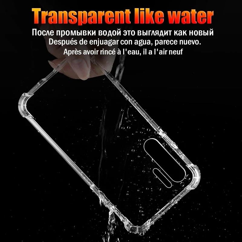 Shockproof Transparent Case For Huawei P30 P40 P20 P50 Pro Lite Honor 50 60 Pro Mate 10 20 30 Lite P Smart 2019 Phone Case Cover