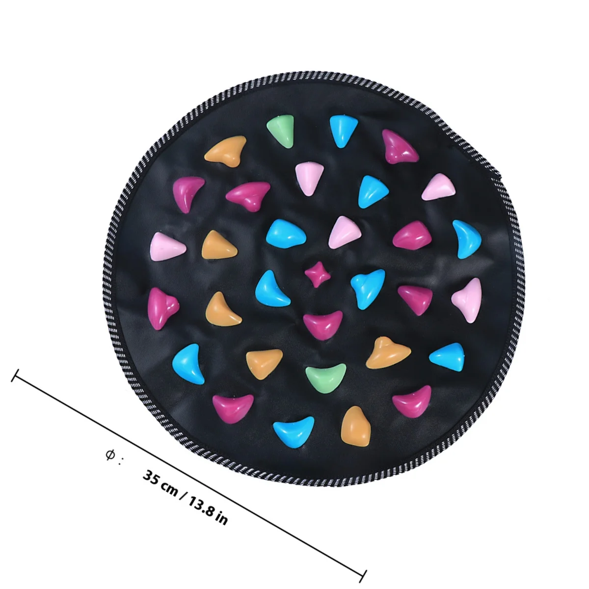 Tapis de Massage des pieds en pierre, rond, soulagement de la douleur, tapis de marche d'acupression, outil de réflexologie pour usage domestique et extérieur