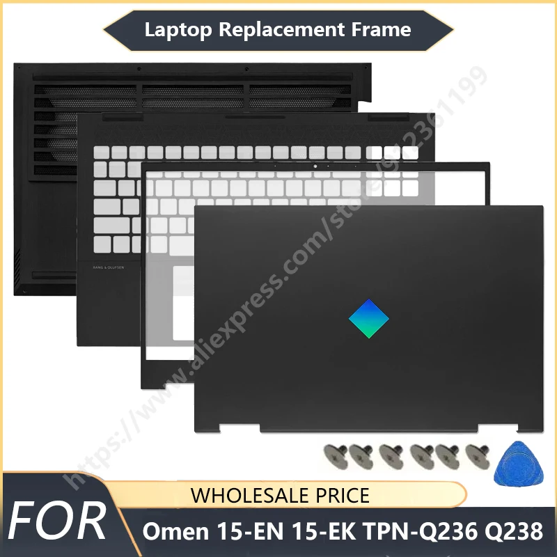 

Новинка для HP Omen 15-EN 15-EK TPN-Q236 Q238, задняя крышка ЖК-дисплея/рамка/подставка для рук/нижняя петля корпуса