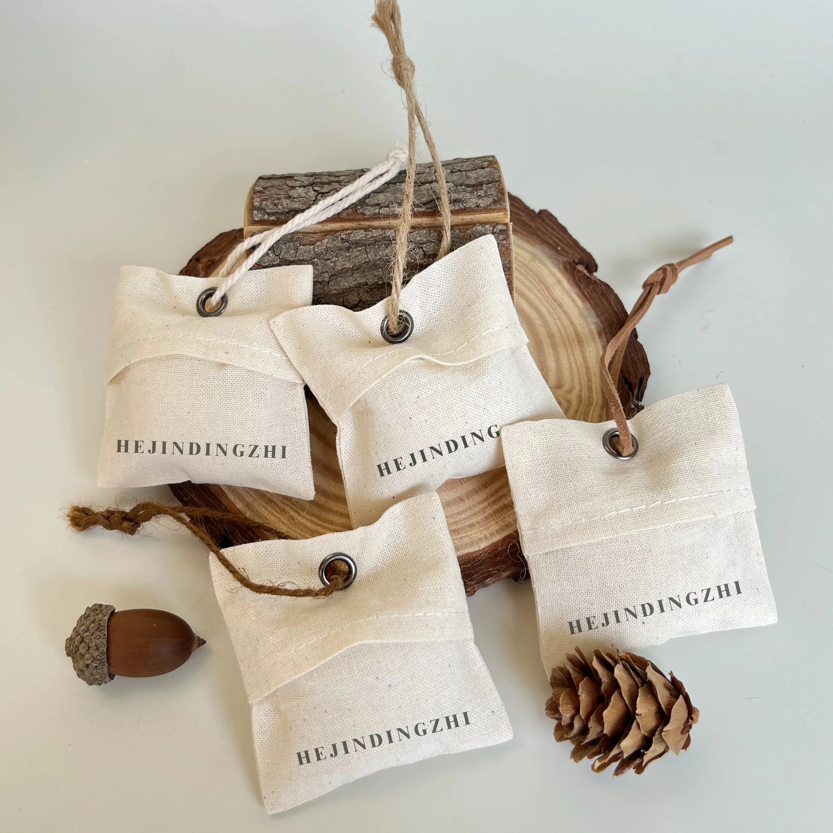 

Organic Cotton Fragrance Bag with Logo Breathable Empty Pouch for Star Merchandise & Holiday Fabric Bags