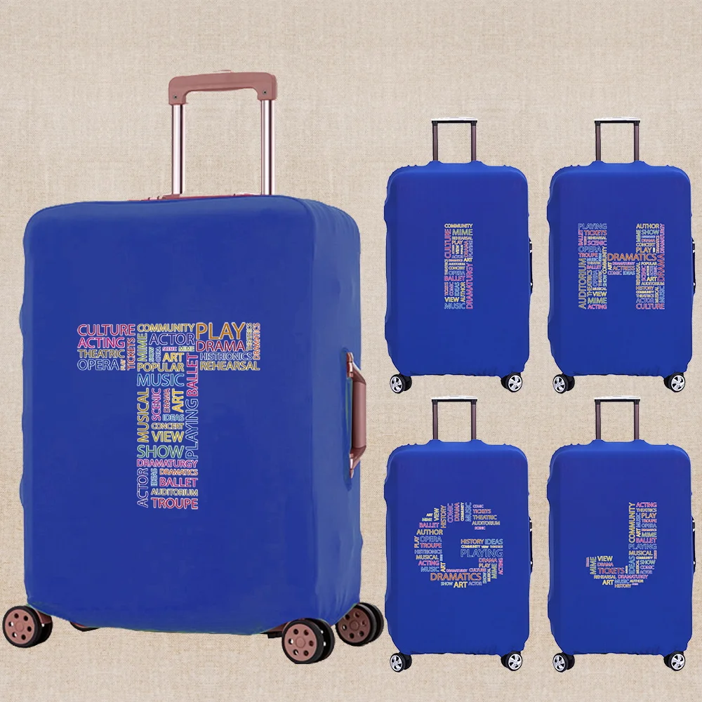 

Новый модный чехол для багажа 18-32 дюйма, защитный чехол для чемодана с текстовым узором, аксессуары для путешествий, унисекс