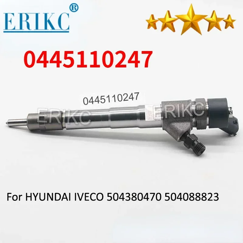 0 445 110 247 Diesel Engine Injector 0445110247 CR Fuel Injection Nozzle Assy 0986435163 for HYUNDAI IVECO 504380470 504088823