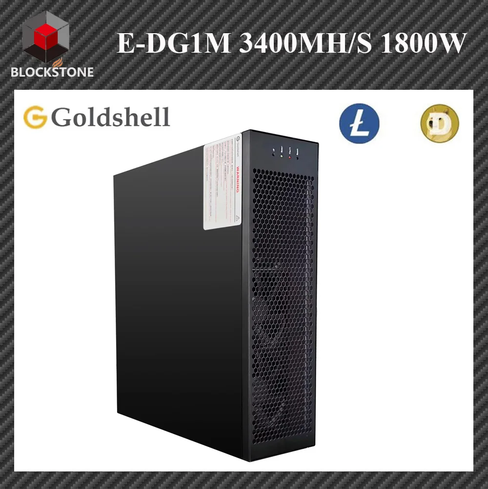 New Goldshell E-DG1M 3400Mh/s 1800W Scrypt algorithm Dogecoin Miner Machine LTC BEL DOGE Miner LTC Miner Goldshell EDG1M Doge