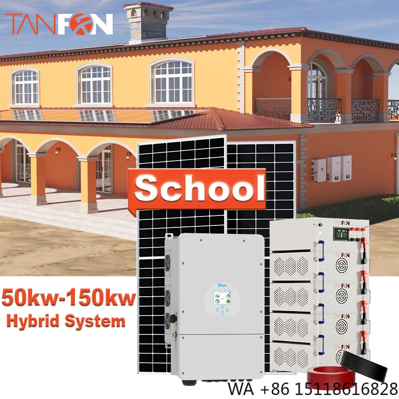 Tanfon Hybrid Solar Energy System Off-Grid 30Kw 50Kw MPPT Lithium Ion Solar Power Panel System Kit
