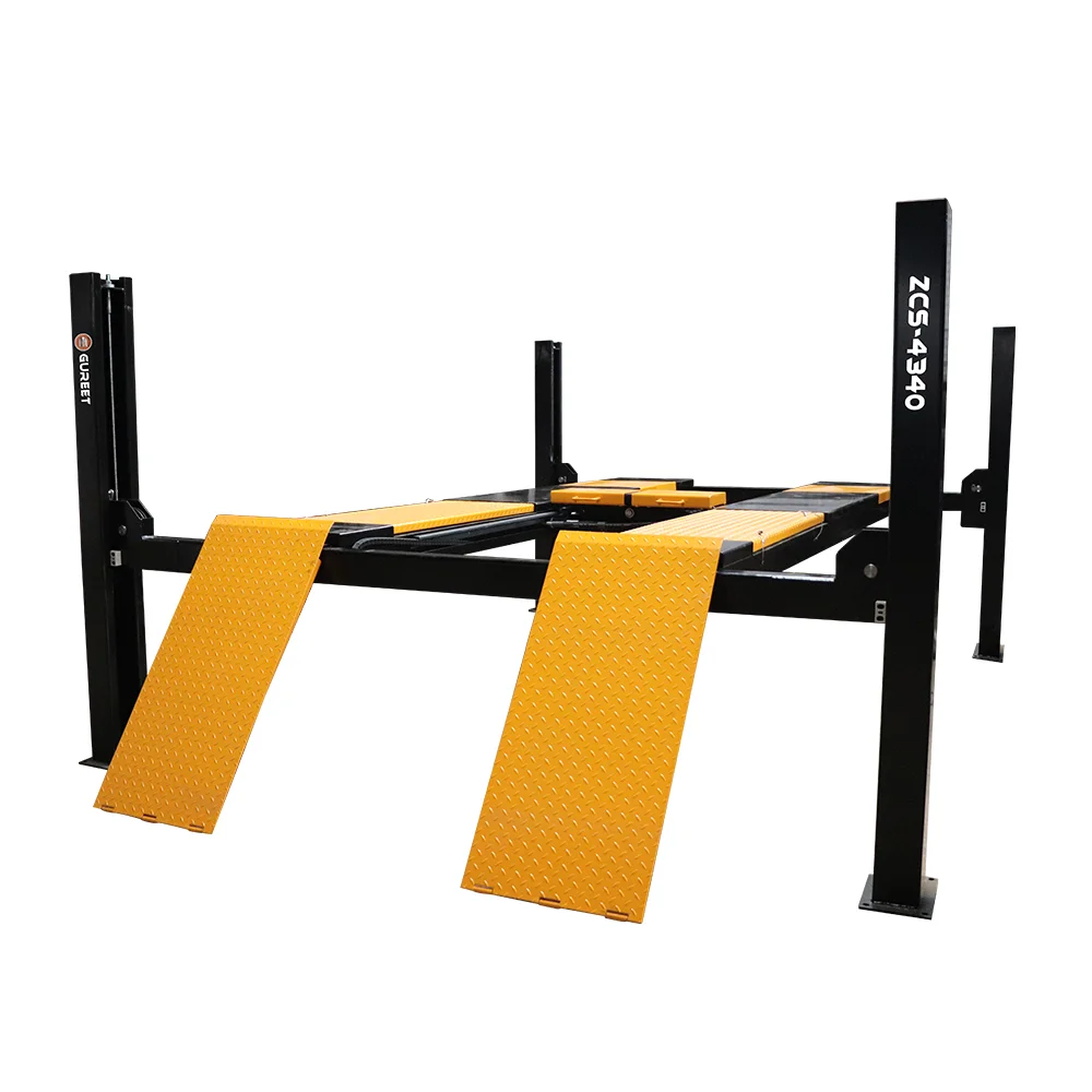 High Quality Four Post Alignment Lifter With CE Certification Hydraulic 4 Ton Capacity Four Post Lift Hydraulic Elevator