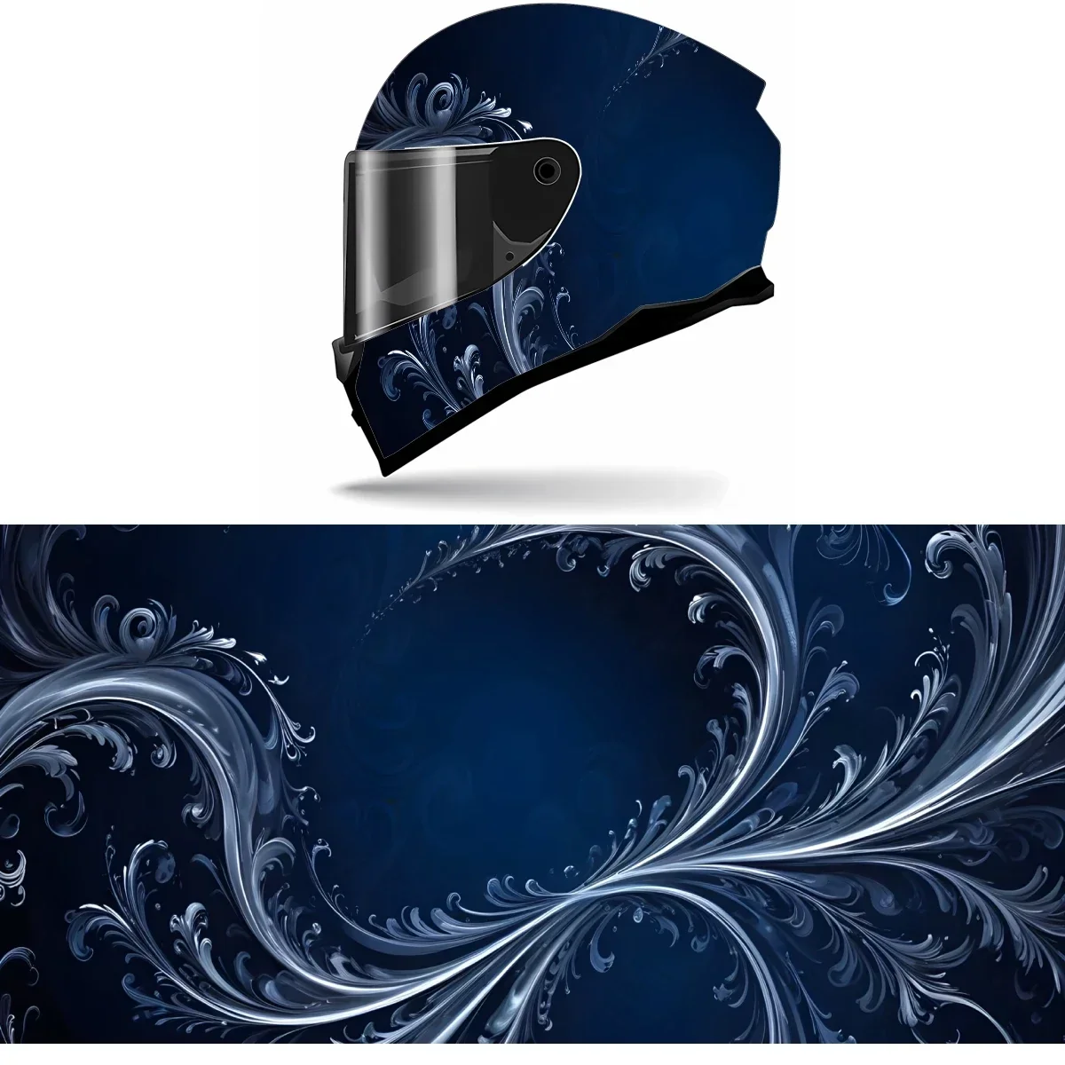 

Abstract Curve Frame Art Full Helmet Wrap Sticker Motorcycle Helmet Racing Graphic Decal Vinyl Wrap Helmet Decor Sticker