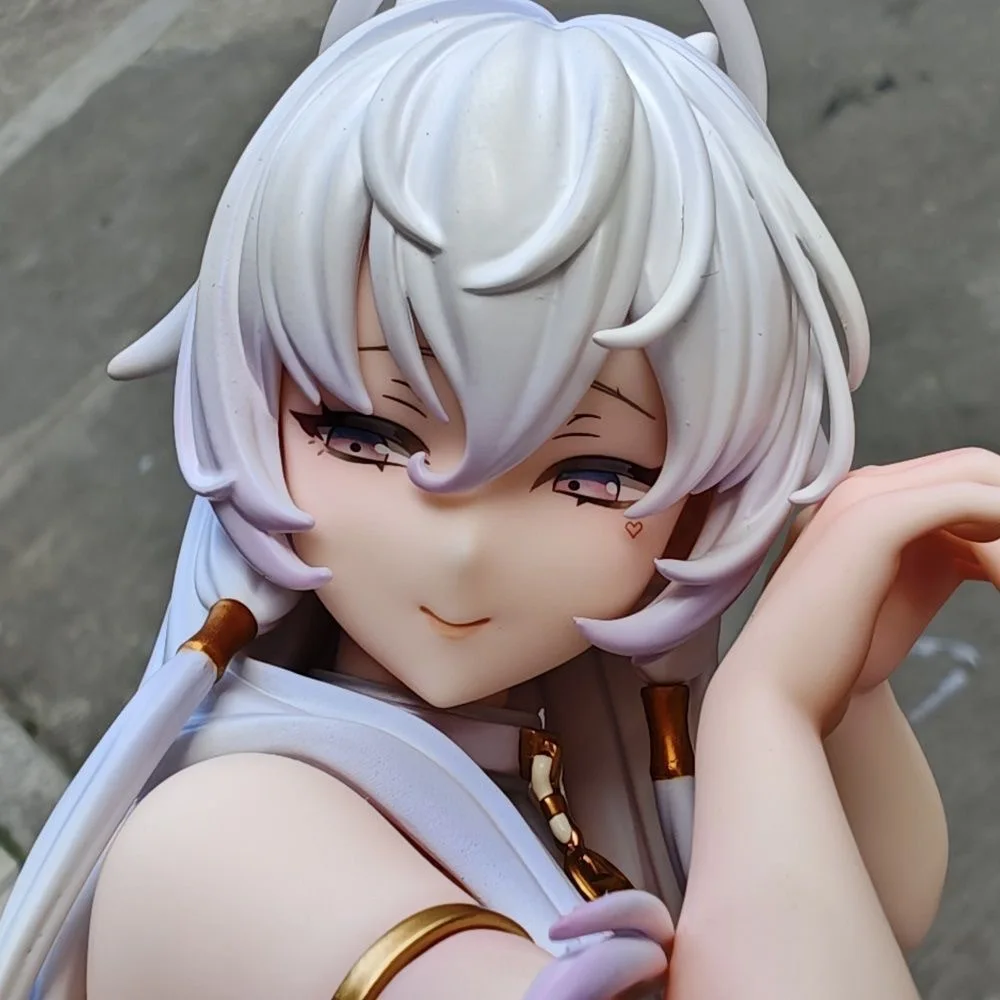 

Cr New Anime Figure Pure White Angel Cute Girl Luminous Collectible Model Desk Decor Car Ornament For Anime Fans