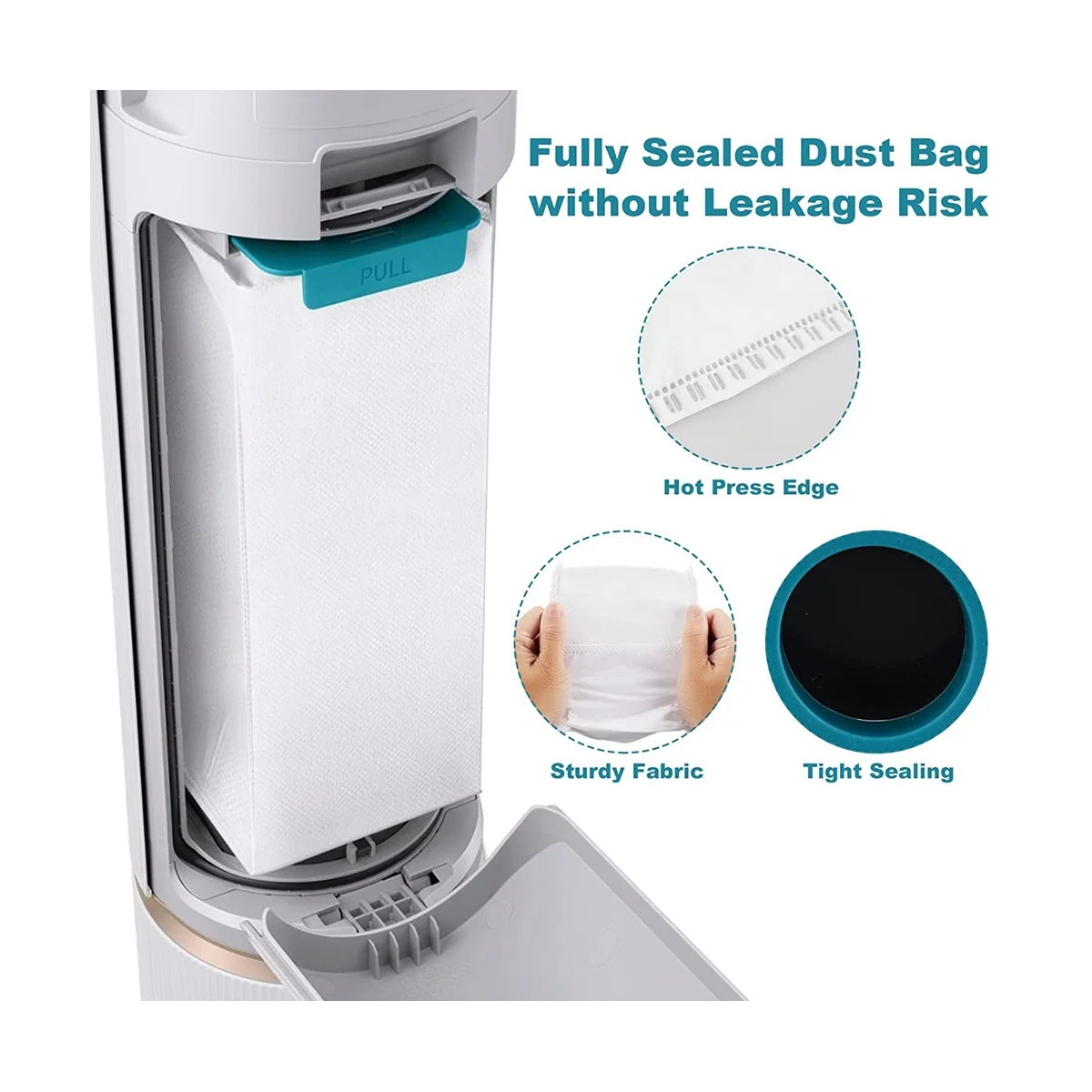 A14G-12Pack -ADB95 Vacuum Bags for Jet Cordless Stick Vacuum Cleaner Dirt Disposal Dust Bags Parts