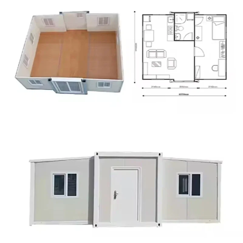 Giantsmade Luxury Modular 2 Bedroom Expandable Prefab Tiny House 20 FT 40 FT Steel Container For Office Villa Use For Hospitals