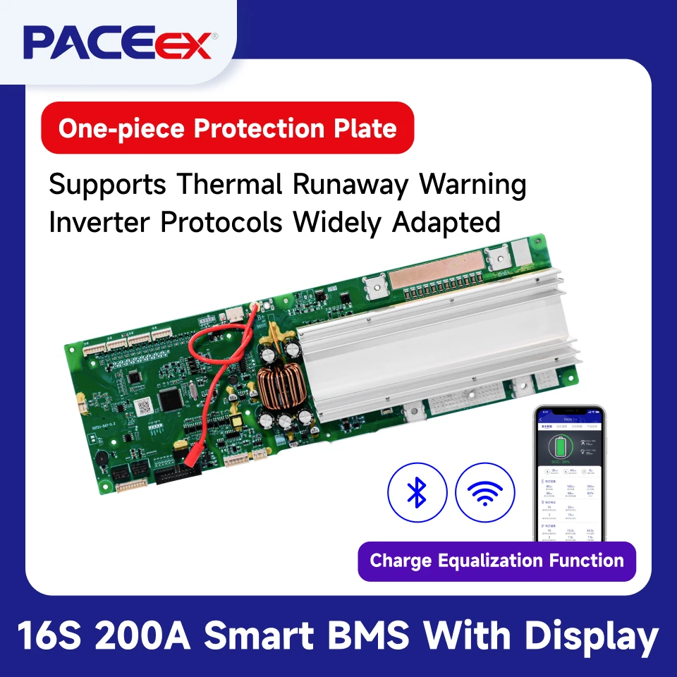 PACEex 16S 200A BMS مع لوحة حماية من قطعة واحدة BMS PACE عالية الجودة 200A BMS #1