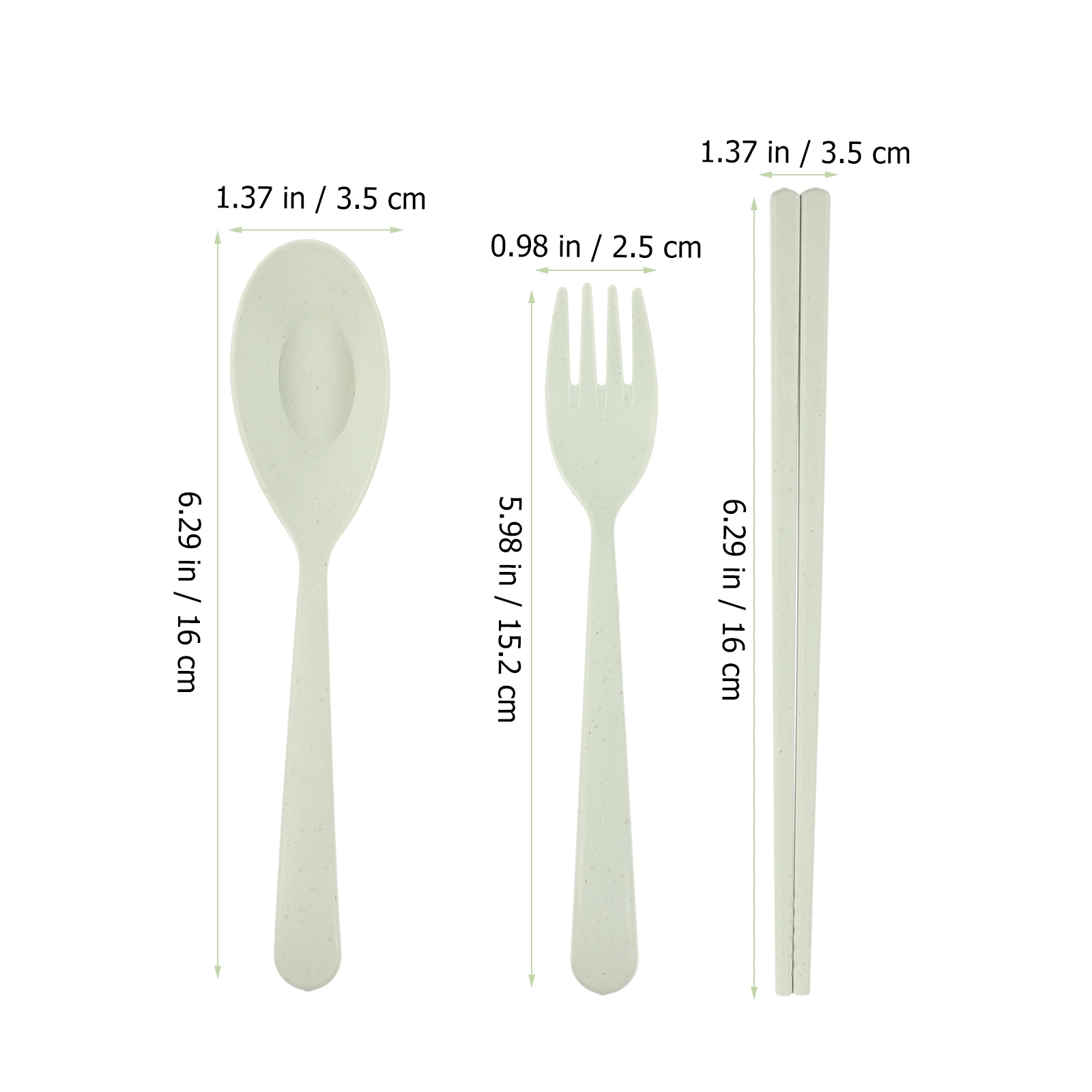 

4 Sets Portable Tableware Utensils for Backpacking Travel with Case Camping Picnic Cutlery Pp Silverware Chopsticks and Fork
