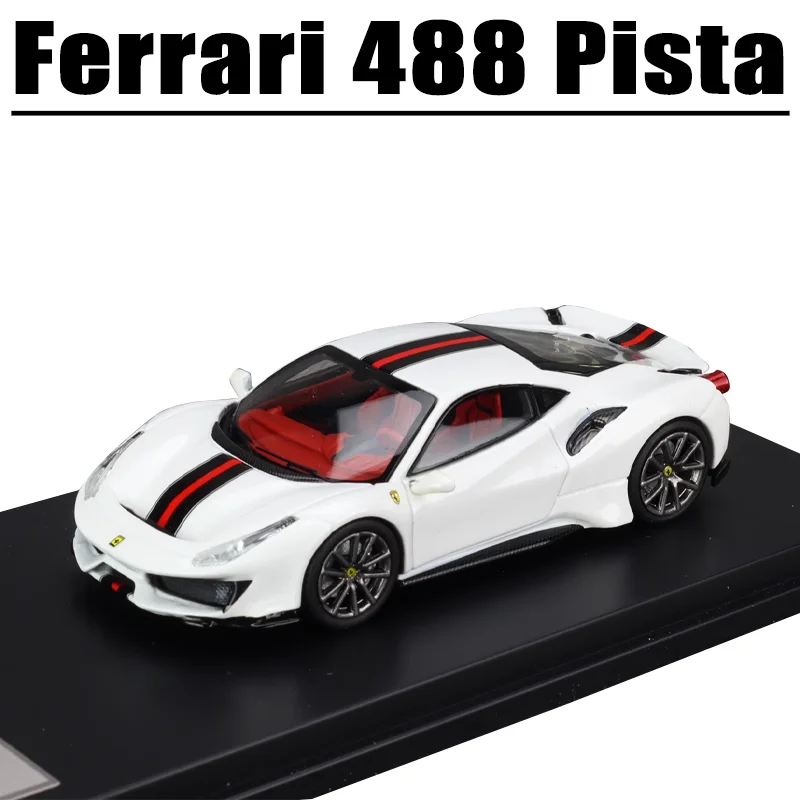 SH IM 1/64 Ferrari 488 Pista aleación vehículo de motor de juguete Diecast Metal modelo regalos