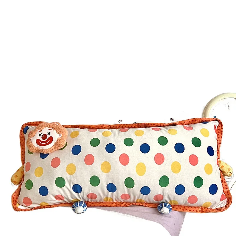 

bedside cushion rectangular throw pillow, sleeping long pillow, large backrest on the bed