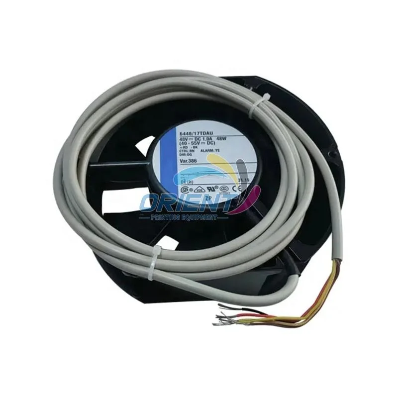 High Quality New 48V DC 1.0A 48W 644817TDAU 6448/17TDAU Fan for KBA Printing Machine Spare Parts