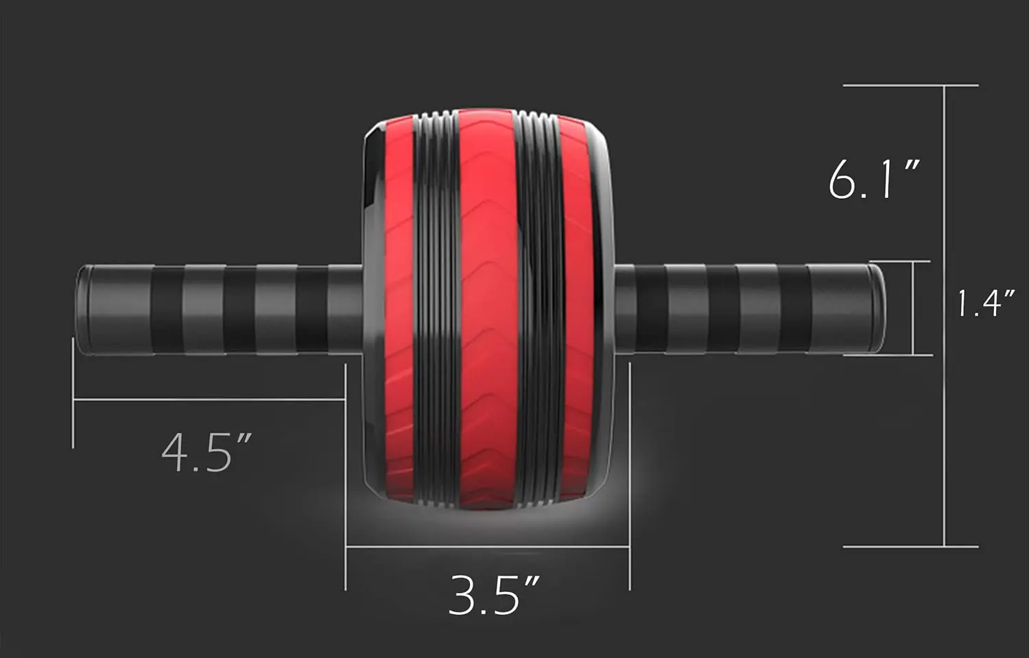 AB Wheel Roller, Exercise Abdominal Fitness Wheel, Work-out Strength-Training Roller, 11.2