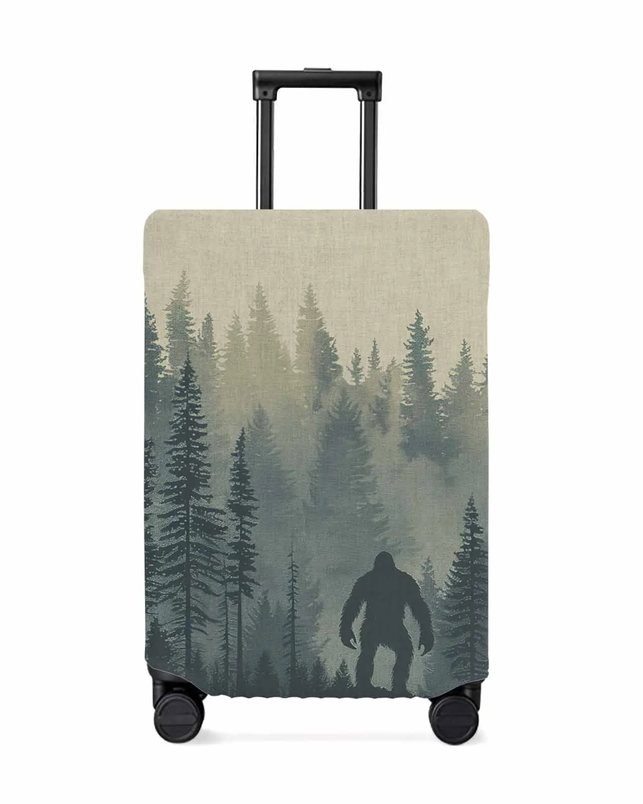 Forest Silhouette Gorilla Stretch Suitcase Protector Baggage Dust Case Cover For 18-32 Inch Travel