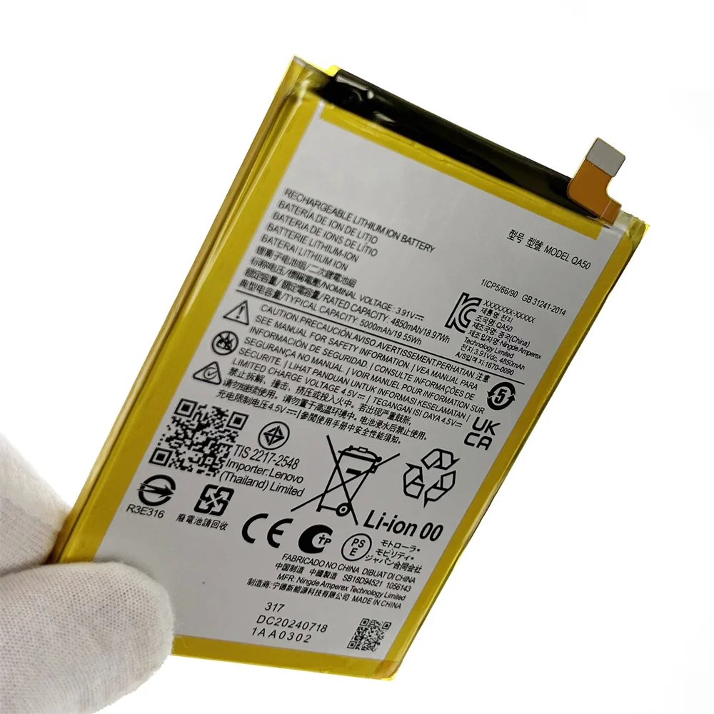 

100% genuine Battery QA50 3.91V 5000mAh Battery For Moto G Power 2024 Mobile Phone Replacement Batteries Batteria