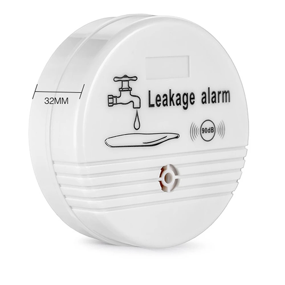 Water Leak Detector Alarm 90dB Voice Alert Wireless Water Leakage Sensor for Home Kitchen Toilet Floor Detector