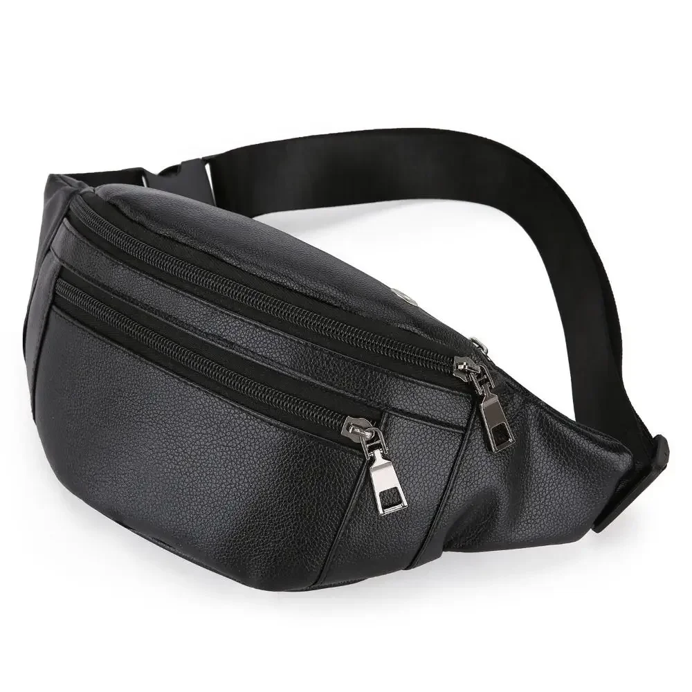 Multifunctional Crossbody Cash Wallet Outdoor Business Sporting Pack​ Waterproof Synthetic Leather Waist Bag for Men