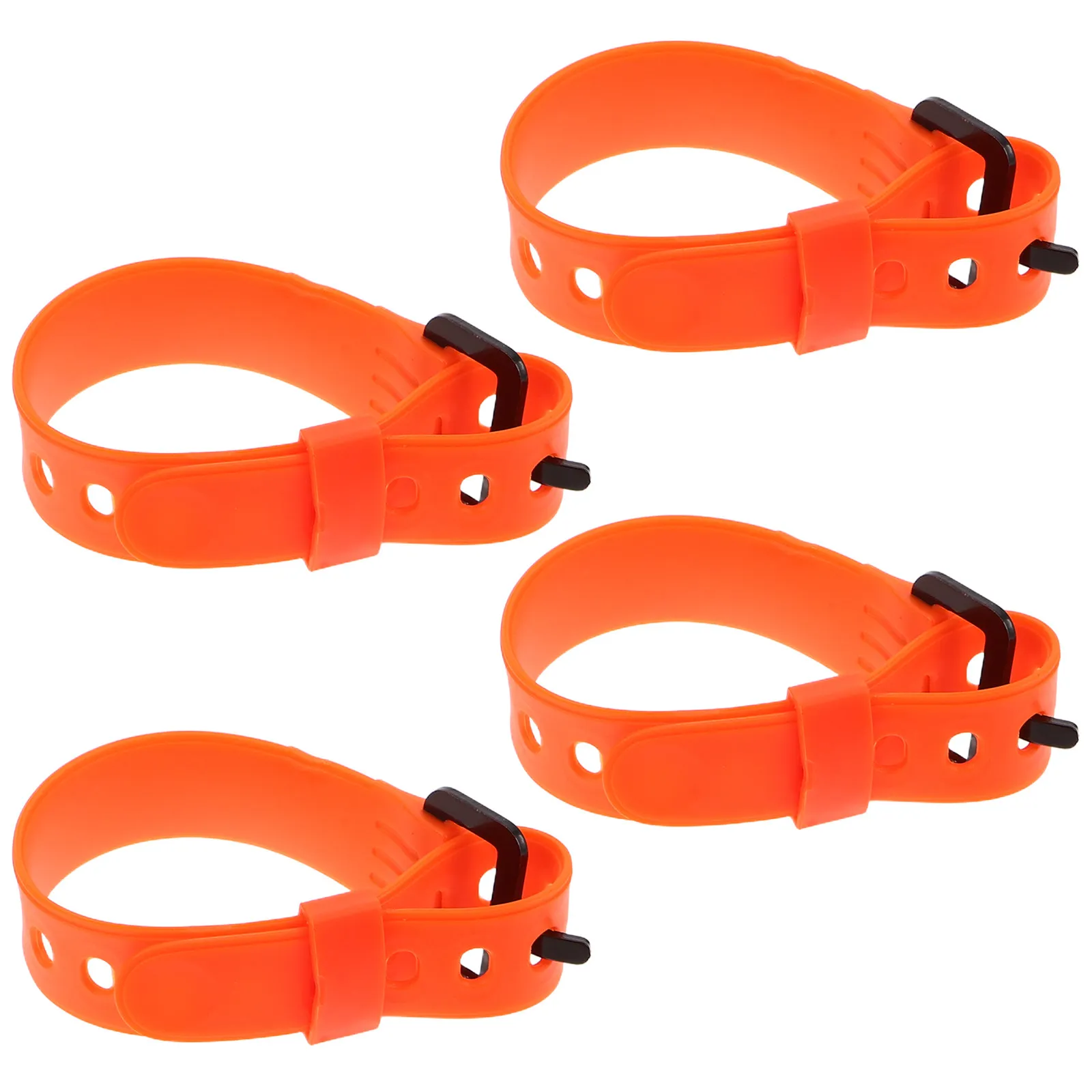 4Pcs Adjustable Snowshoes Straps for Skiing Snowboard Bindings Quick Tightening Cold Resistant Ski Boot Carrier Straps All Skill view 2