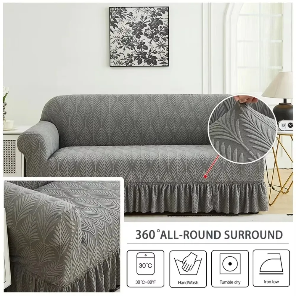 1/2/3/4 Seater New Jacquard Sofa Cover for Living Room and Elastic All-Inclusive Sofa Cover for Living Room Home Decorations 1PC