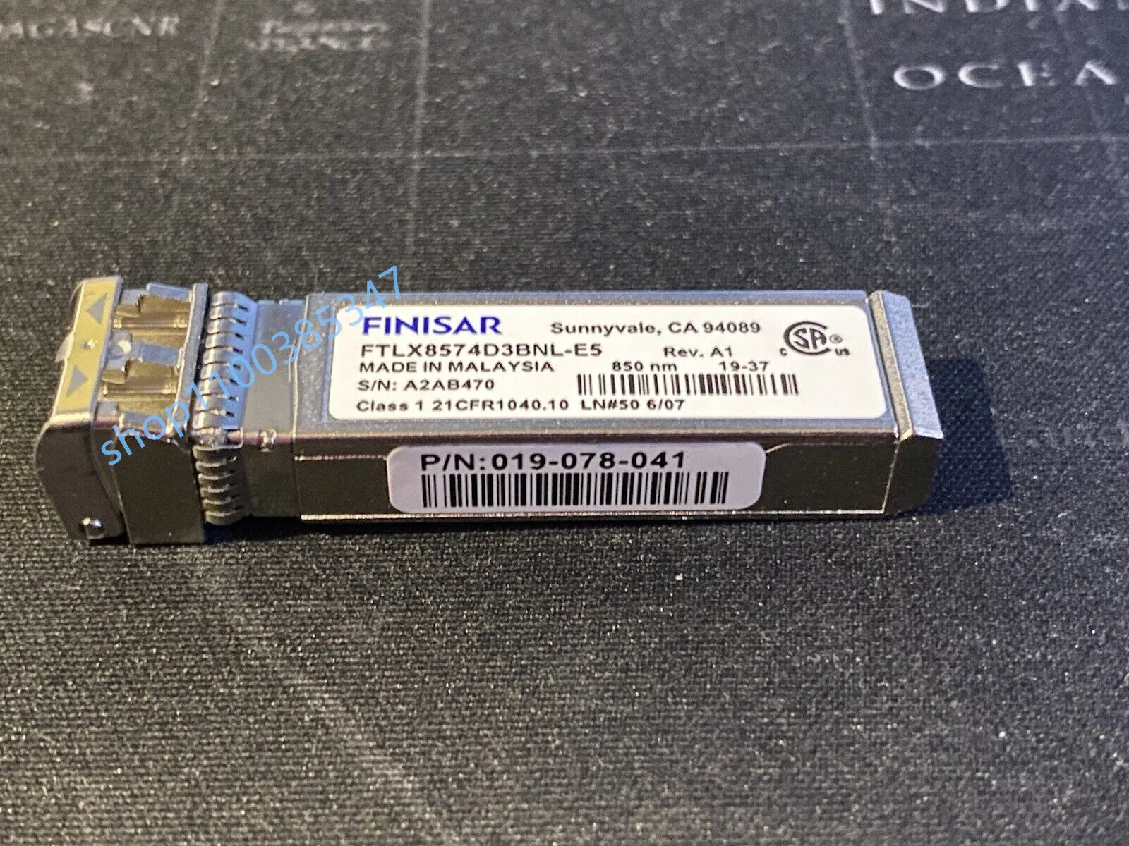 Finisar Fiber Transceiver SFP 10G FTLX8574D3BNL-E5 10Gb/S 850nm SFP+ Transceiver 10G Fiber Adapter