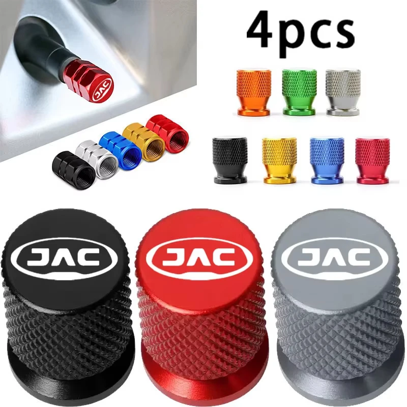 Car Tire Valve Stem Caps Dust Proof Stem Covers Tire Air Protector Caps For JAC JS4 JS6 J7 JS8 Pro E30X RF8 J3 J5 S2 - view 2