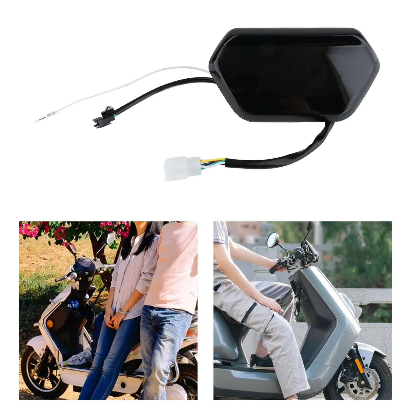 

Electric Bike Speedometer Multifunction Gauge Easy to Install Sturdy Control