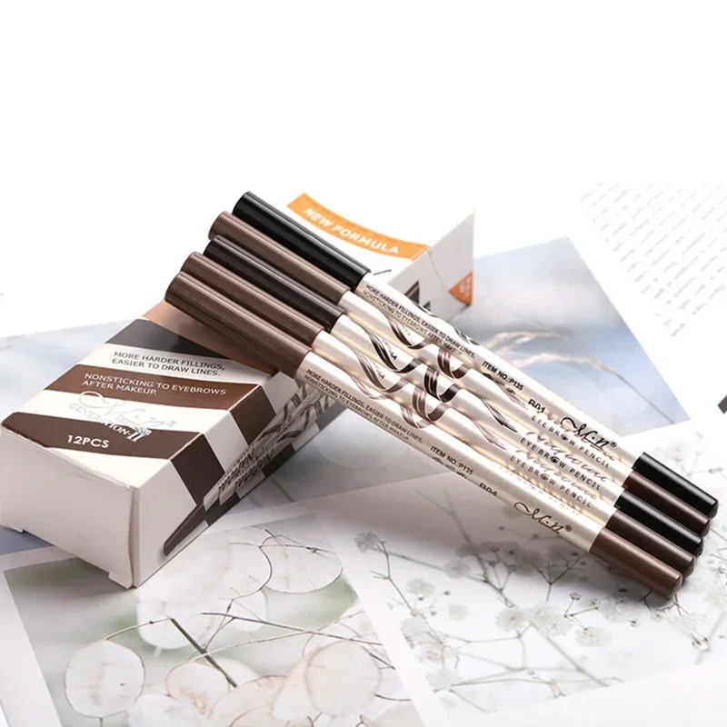 5 kleuren Make-Up Wenkbrauwpotlood Wenkbrauw Marker Waterdichte Wenkbrauw Tattoo Voor Wenkbrauwen Enhancer Dye Tint Pen Langdurige