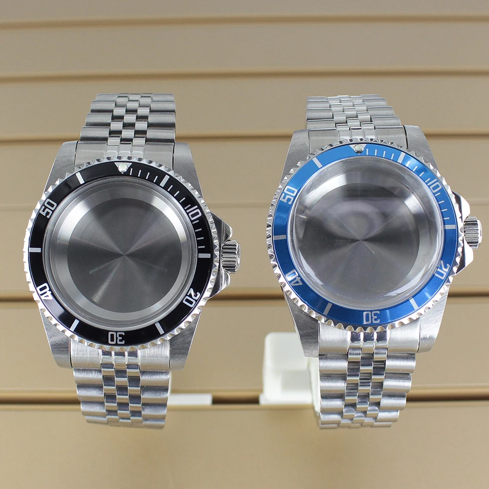 38mm Vintage Men's Watch Case Sapphire Crystal For Seiko NH34 NH35 NH36 NH38 4R36 Automatic Movement Retro Submariner 120 clicks