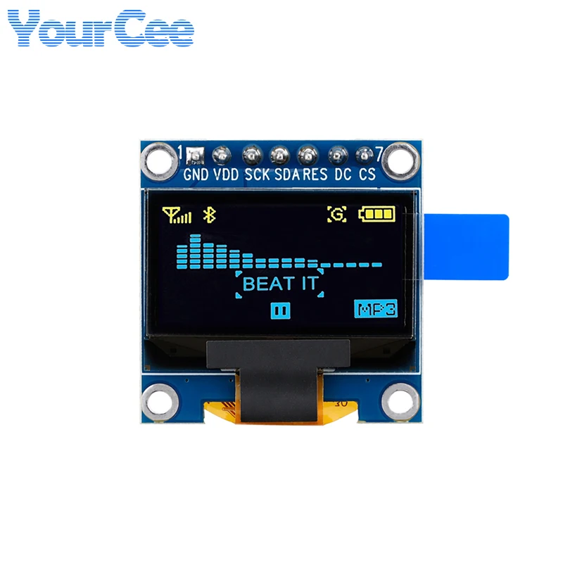 0.96 inch OLED Display LCD Screen 4Pin/7Pin Module SSD1315 Driver Serial Port Screen 128*64 30Pin Bare Display