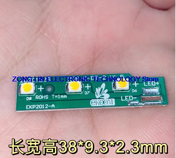LED light board warm white light/3 LED bead light board new DIY purpose     90PCS -1lot