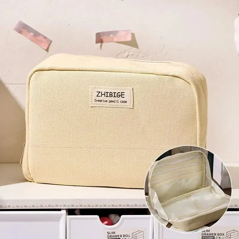 Einfach 90 ° Offener Schreibwarenbeutel mit großer Kapazität, 8-lagiges Federmäppchen, Klassifizierungs-Aufbewahrung, wasserdichte Schreibwarentasche für Schüler