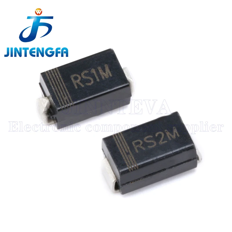 2000 Stück RS1M RS2M FR107 US1M US2M UF4007 SMA DO-214AC SMD-Dioden, schnelle Gleichrichter, 1A, 2A, 1000V – Detail 3