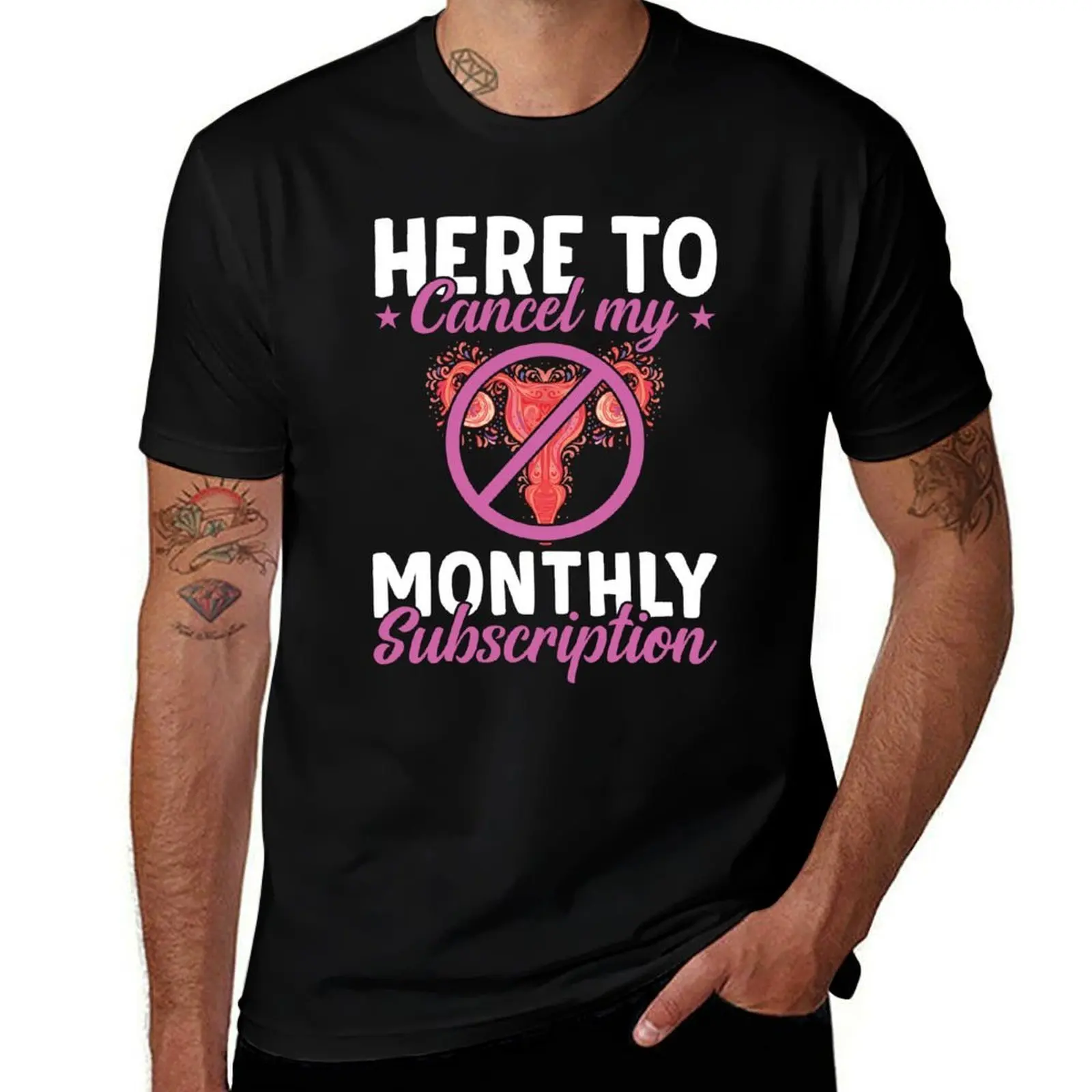 Here To Cancel My Monthly Subscription Shirt, Hysterectomy Surgery Shirt, Hysterectomy Support Shirt, Uterus Uterus Evic T-Shirt