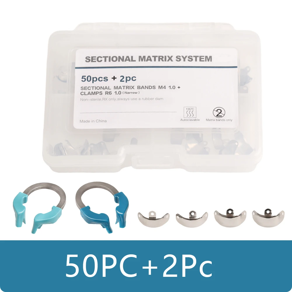 Dental Matrix Bands NITI Metal Matrices Clamp Ring Sectional Contoured Matrix System Nickel Titanium Clamping Ring Dentist Tools