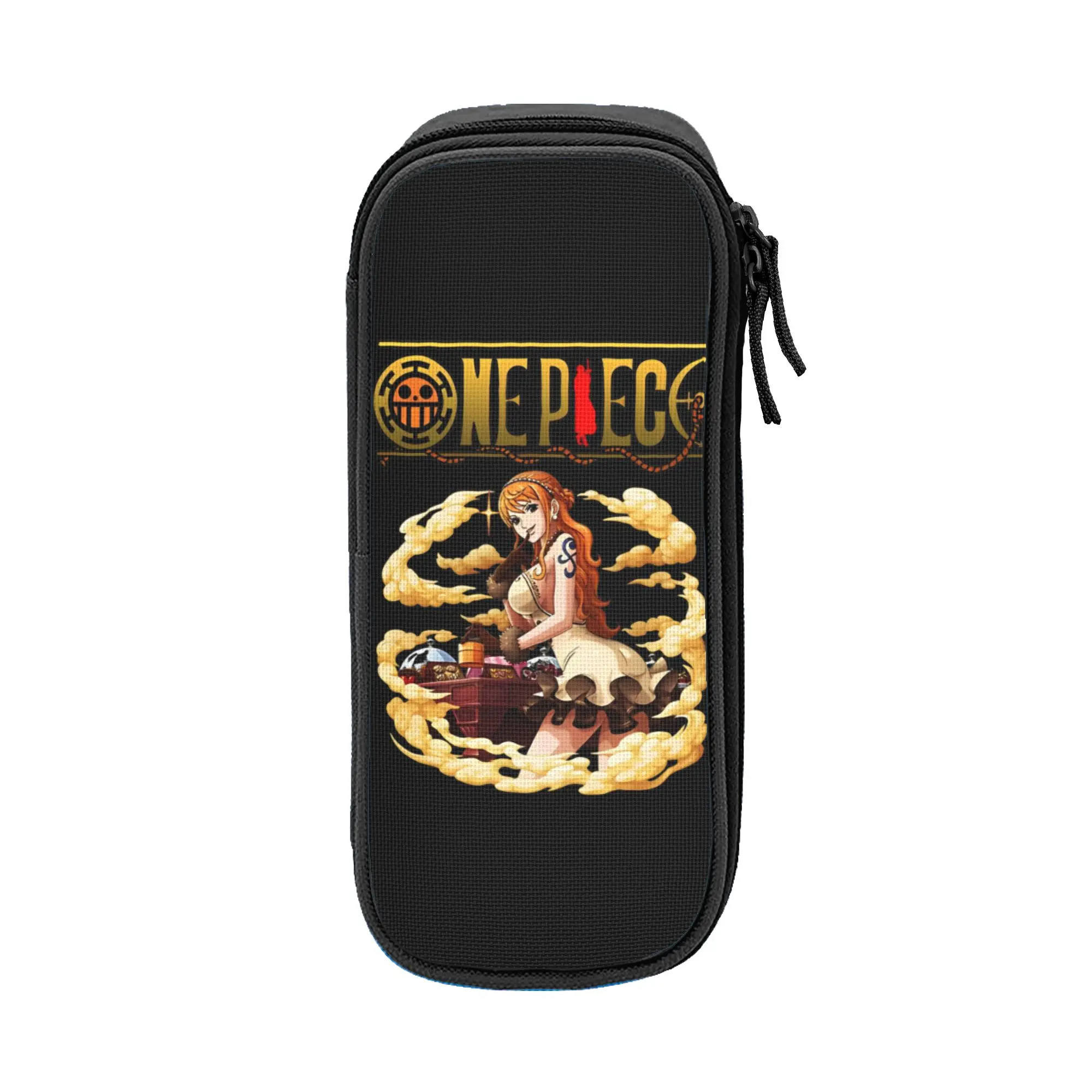 o-one-piece-e onepiece luffys Pencil Cases Creative Pen Box Pencil Bags Student Big Capacity Office Cosmetic Pencil Pouch