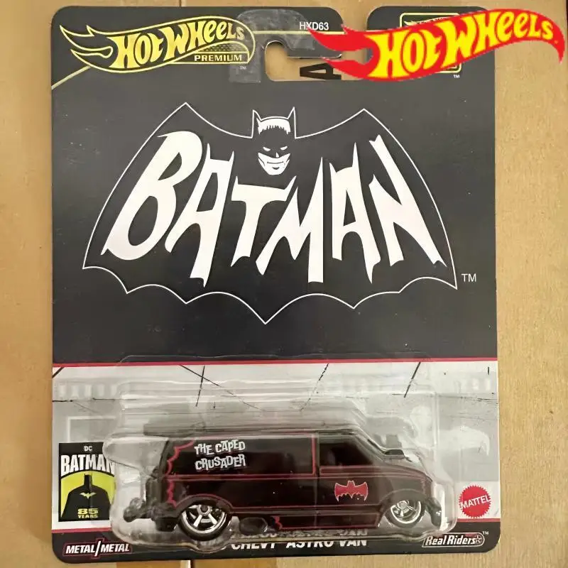 

Оригинальная коллекционная модель автомобиля Hot Wheels Premium Pop Culture 1/64: Hotwheels Batman 1985 Chevy Astro Van, игрушка для мальчиков, подарок на праздник