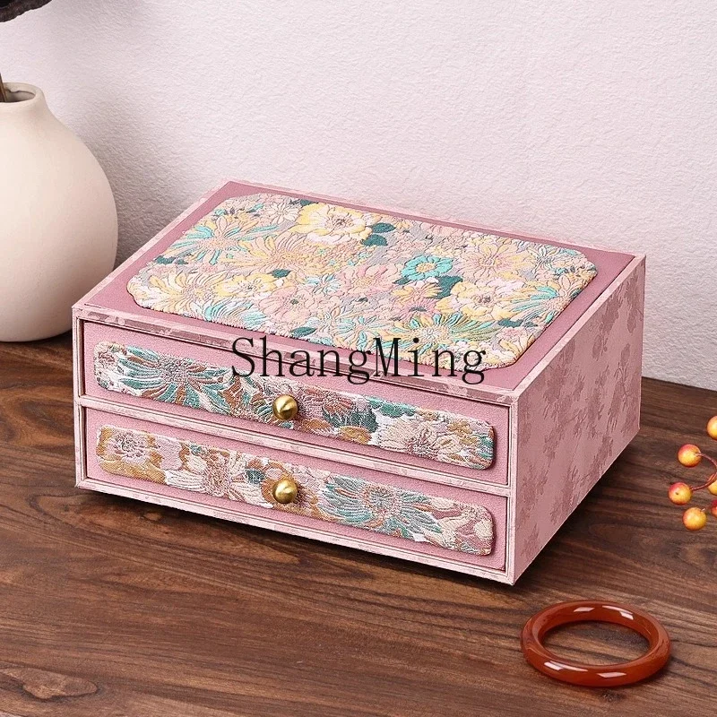 FG Multi-Wish High-End Jewelry Storage Box Large Capacity Girl Gold Enamel Jewelry Box