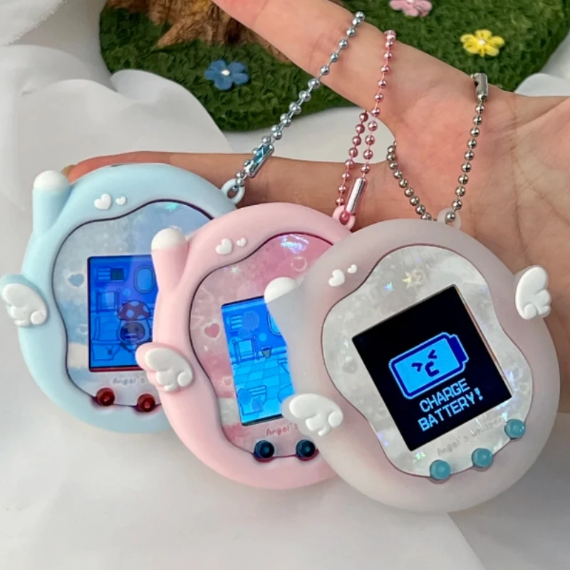 Nueva serie Angel Wings Whispering, cubierta protectora impermeable anticaída de silicona exquisita y bonita para Tamagotchi Paradise