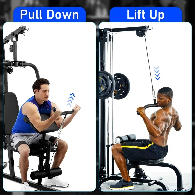 W-Shaped Lat Pull Down Bar Lat Pulldown Attachment for Home Gym Curl Triceps Press Down Bar Handle LAT Bar W/ EVA Rubber Handle