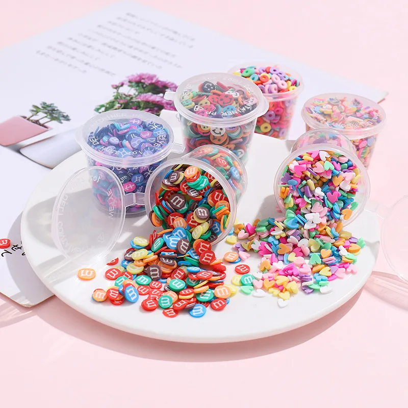 Canned DIY cream glue phone case handmade material wrapped sugar granules love heart flower resin soft ceramic gadgets